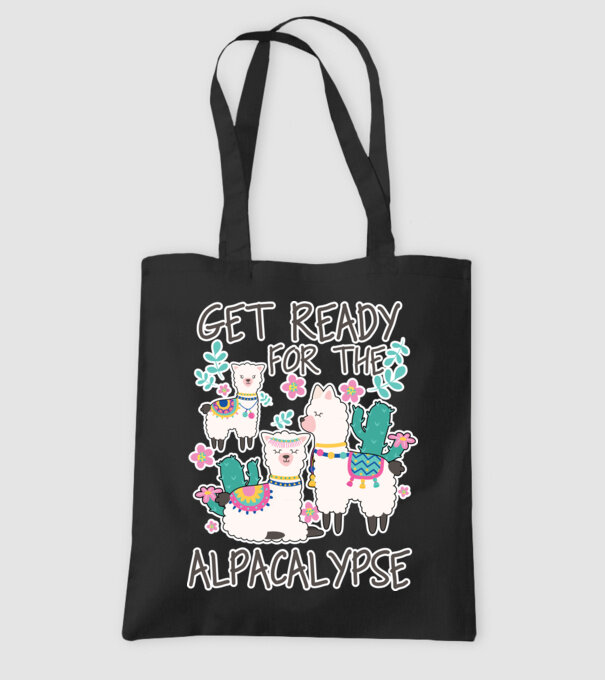 Get ready for the alpacalypse model negru pe tricou