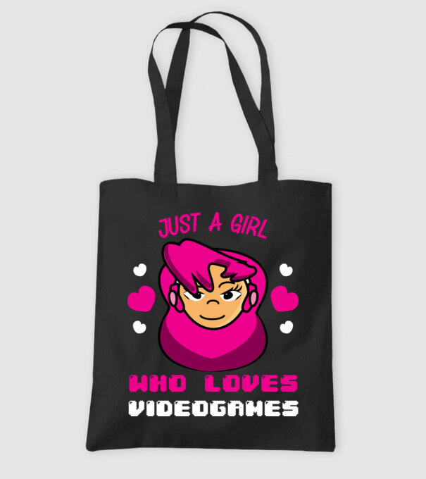 Girl Gamer model negru pe tricou