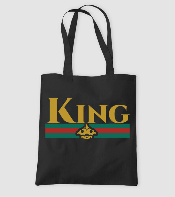 Gucci king model negru pe tricou