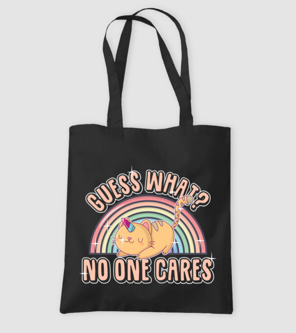 Guess what pisică-unicorn model negru pe tricou