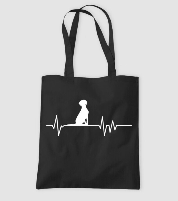 Heartbeat silueta Vijla model negru pe tricou