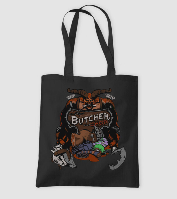 Heroes of the Storm - Butcher (snapsleek) model negru pe tricou
