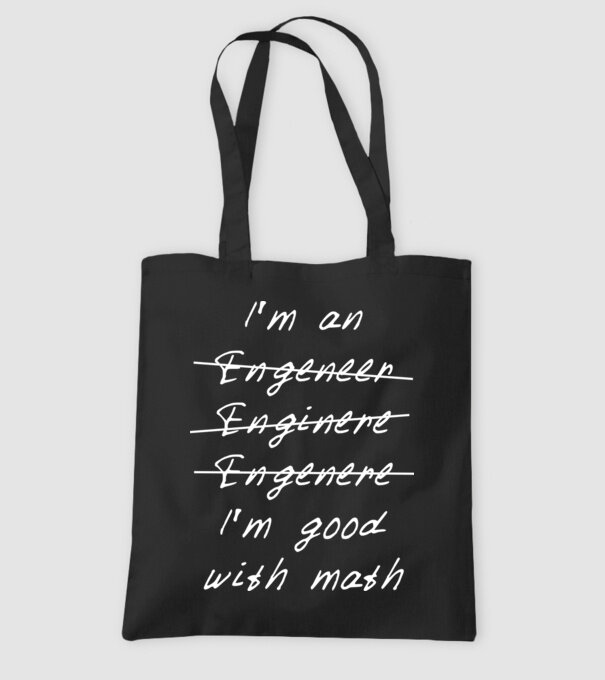 'I''m good with math' model negru pe tricou