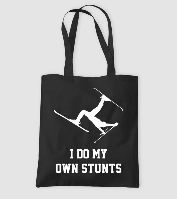 I do my own stunts model negru pe tricou