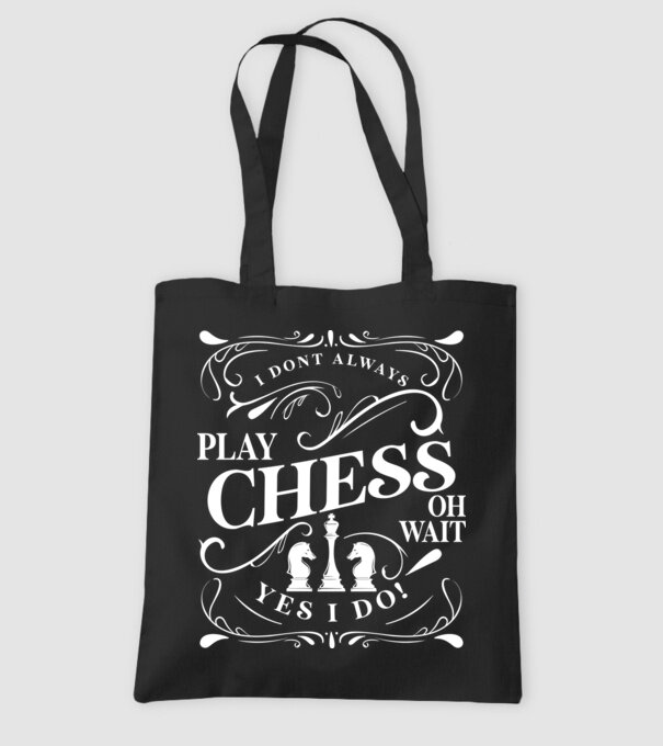 I dont always play chess model negru pe tricou
