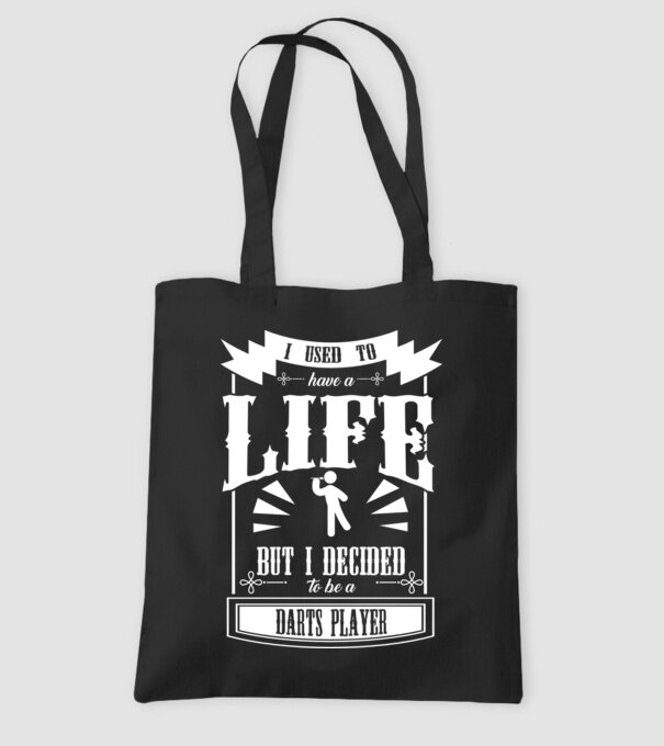 I used to have a life DARTS model negru pe tricou