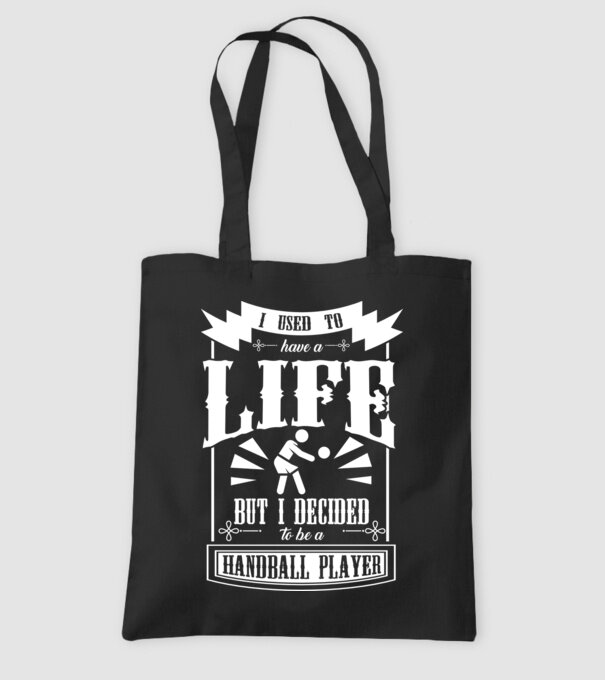 I used to have a life HANDBALIST model negru pe tricou