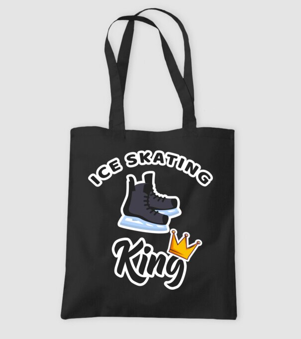 Ice skatin King model negru pe tricou