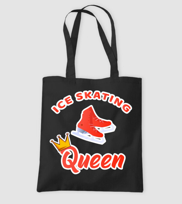 Ice skatin Queen model negru pe tricou