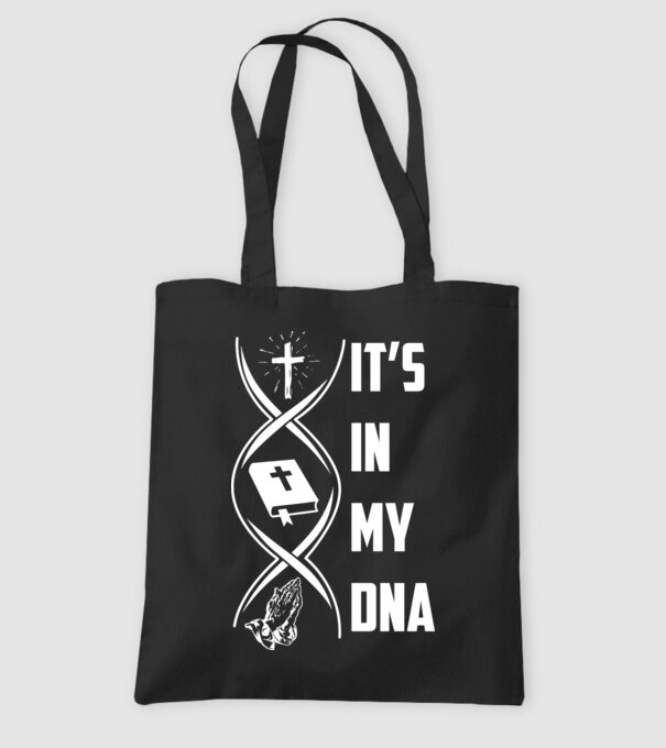 Its in my dna jesus model negru pe tricou