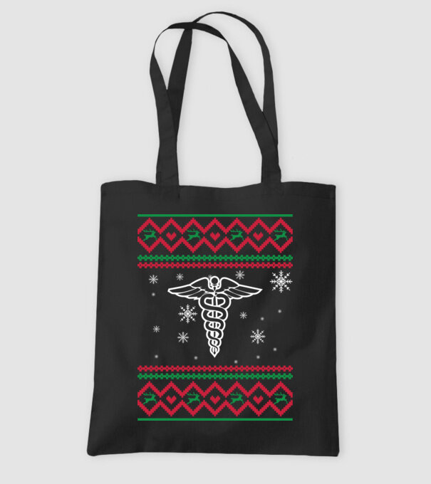 Model tricotat de Crăciun - medicină model negru pe tricou