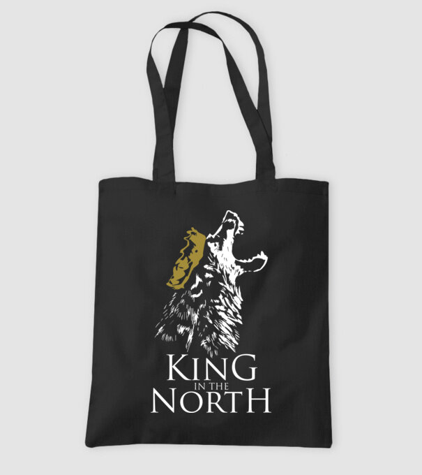 King in the north 2c model negru pe tricou