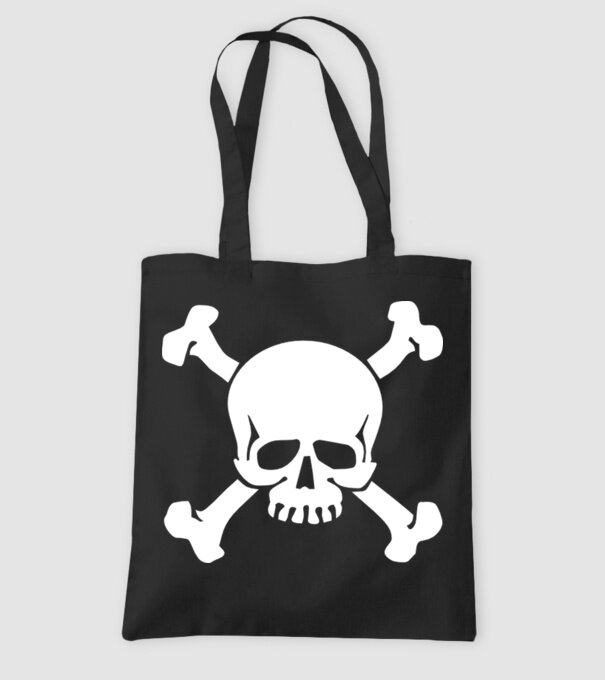 craniu 2 model negru pe tricou