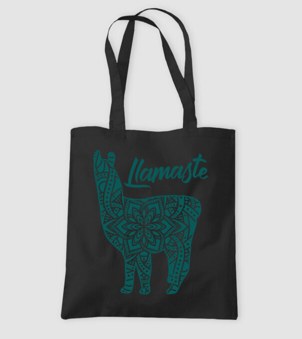 Lamaste unicolor model negru pe tricou