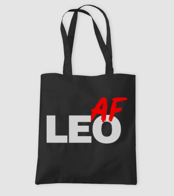 LEO as fuck model negru pe tricou