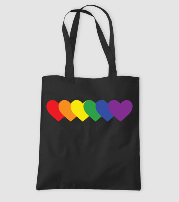 Inimi Lgbtq model negru pe tricou