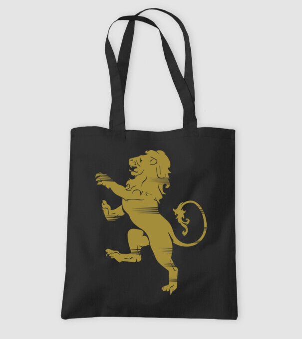 Lion Rampant model negru pe tricou