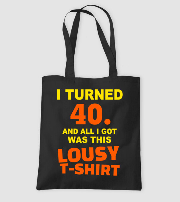 Lousy T-shirt 40 model negru pe tricou