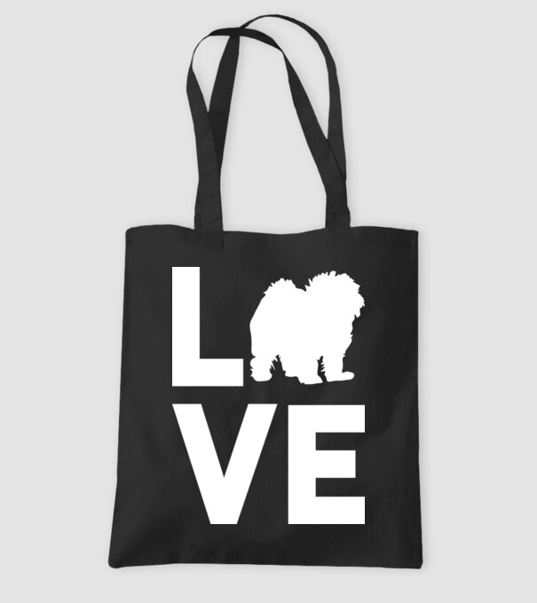 LOVE Bolognese model negru pe tricou