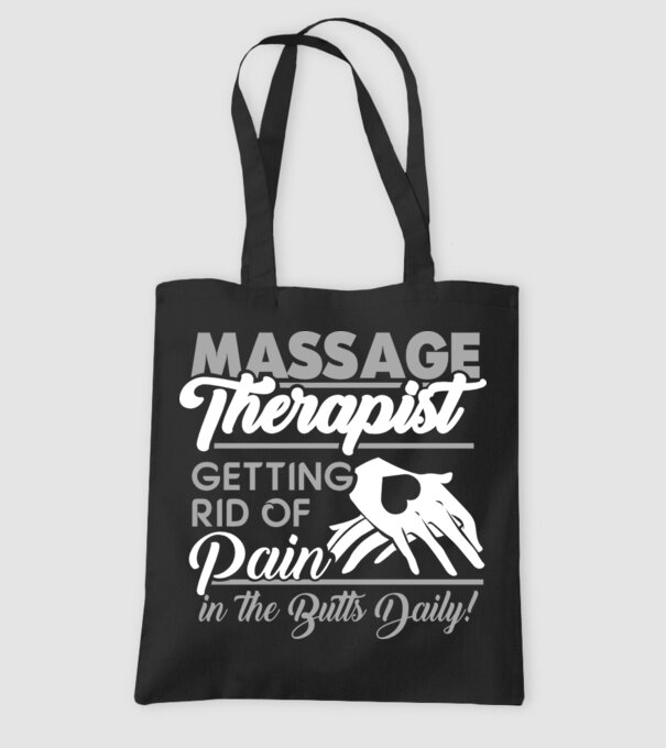 Massage pain model negru pe tricou