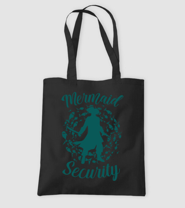 Mermaid Security boys model negru pe tricou