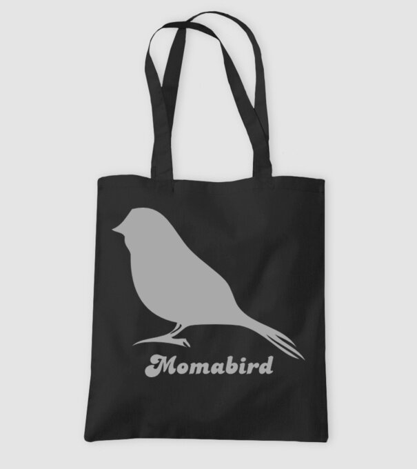 Momabird model negru pe tricou