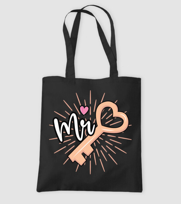 Mr key to the heart model negru pe tricou