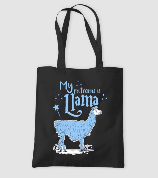My patronus is Llama model negru pe tricou