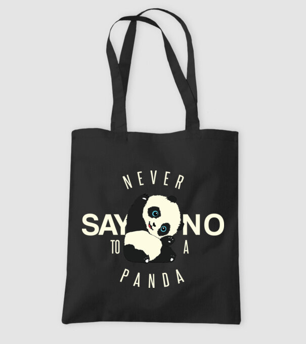 Never say no model negru pe tricou