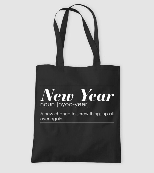 New year definition model negru pe tricou