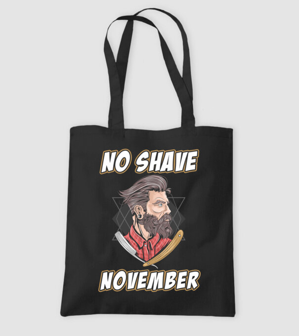 No shave November model negru pe tricou