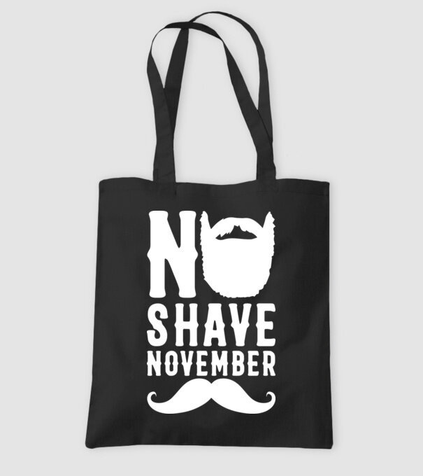 No shave november model negru pe tricou