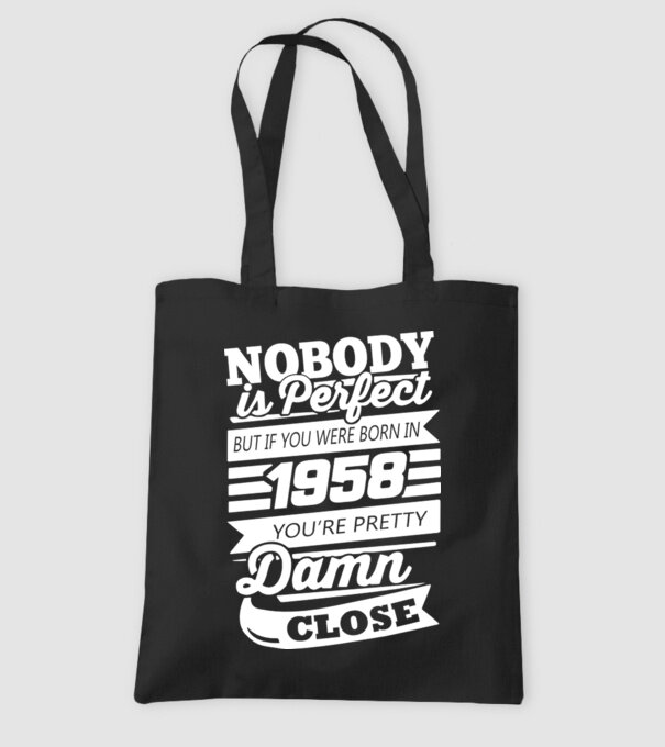 nobody is perfect 1958 model negru pe tricou