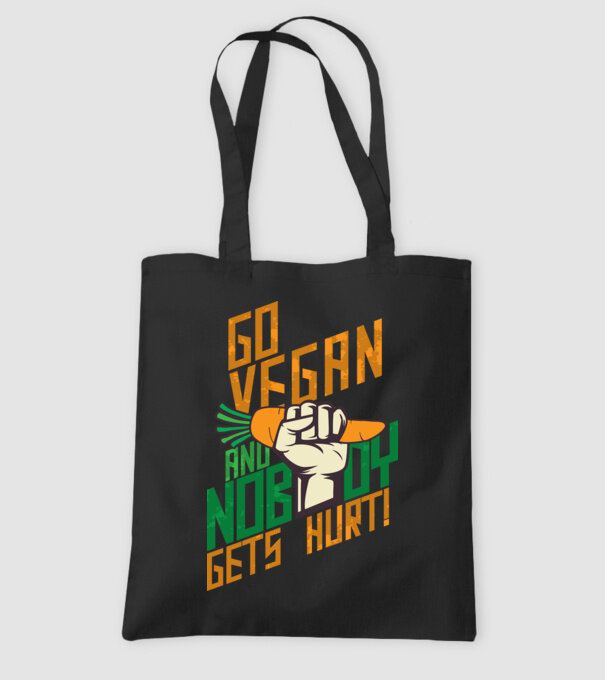 nobody get hurt vegan model negru pe tricou