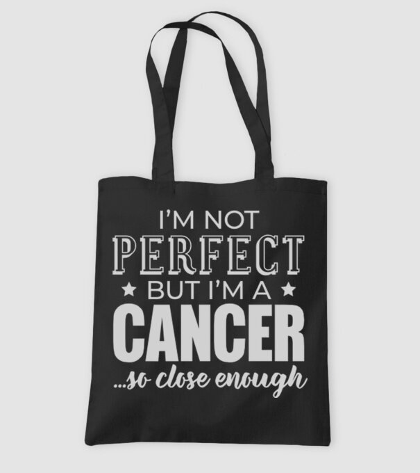 Not perfect, but CANCER model negru pe tricou