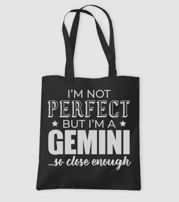 Not perfect, but GEMINI model negru pe tricou