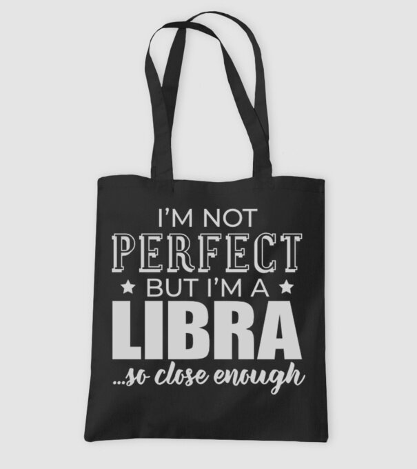 Not perfect, but LIBRA model negru pe tricou
