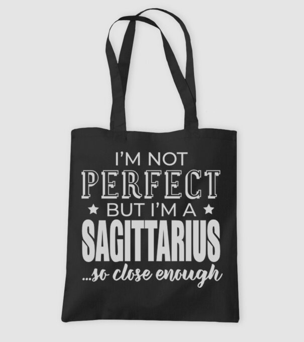 Not perfect, but SAGITTARIUS model negru pe tricou