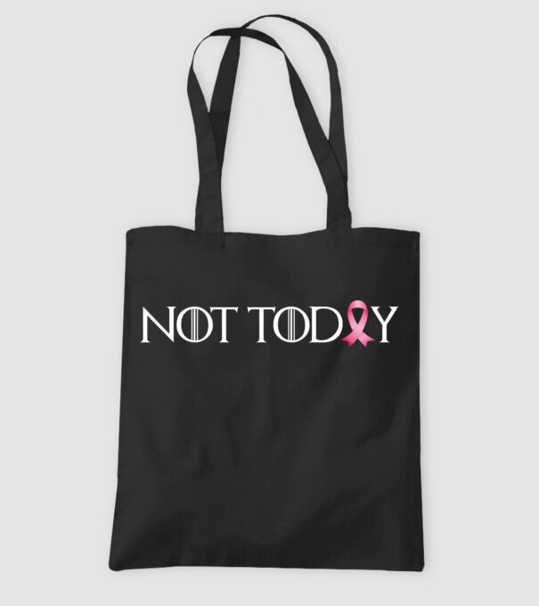 Not today model negru pe tricou