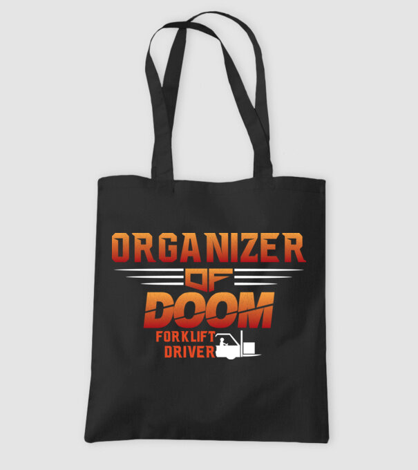 organizer of DOOM model negru pe tricou
