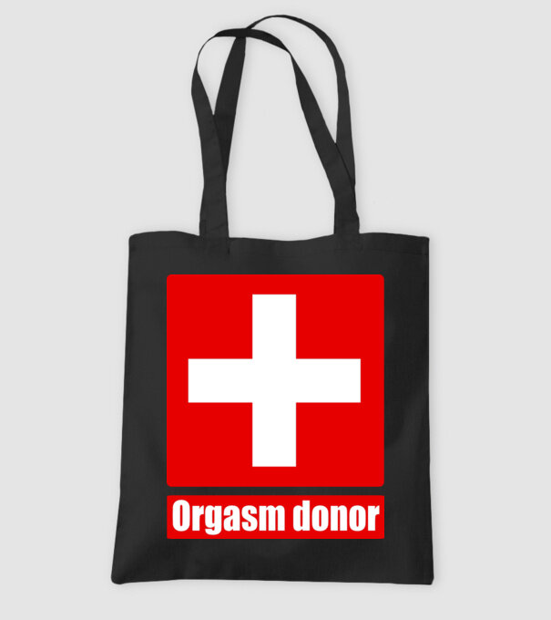 orgasm model negru pe tricou