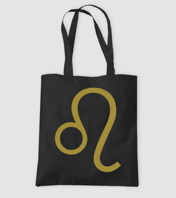 Leo Horoscope model negru pe tricou