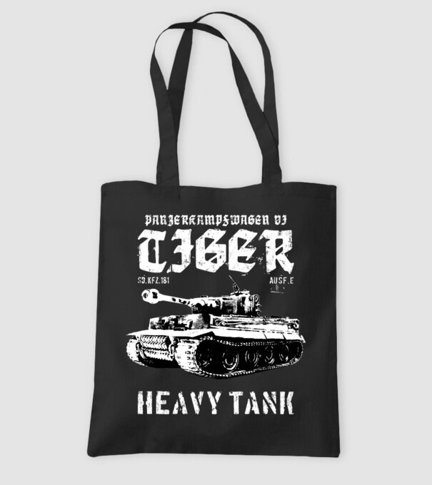 Panzer VI tiger model negru pe tricou