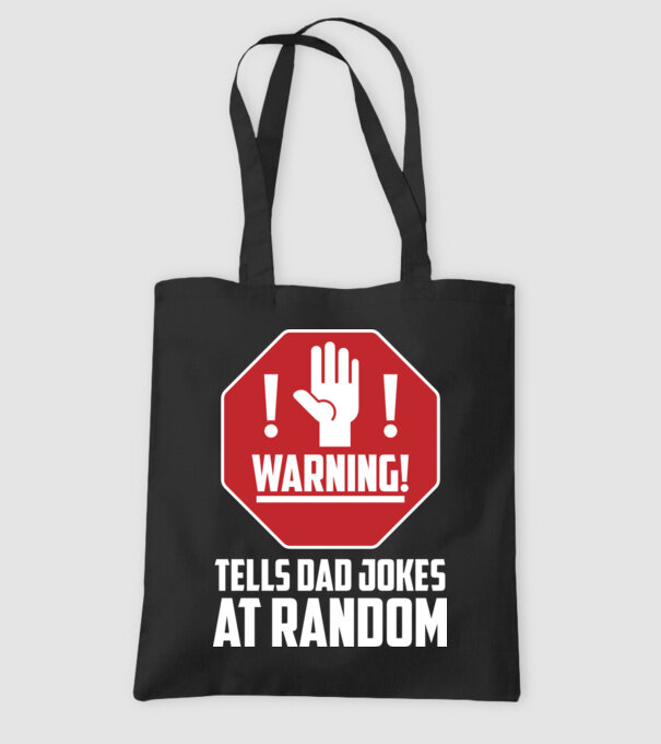 Random dad jokes model negru pe tricou