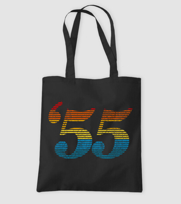 Retro Birthday 1955 model negru pe tricou