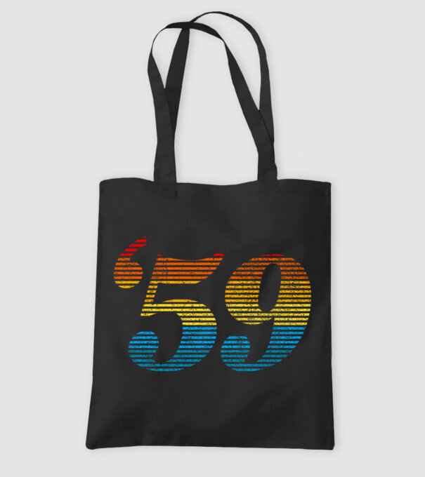 Retro Birthday 1959 model negru pe tricou