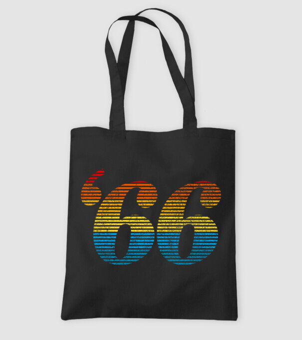 Retro Birthday 1966 model negru pe tricou