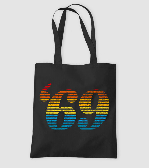 Retro Birthday 1969 model negru pe tricou