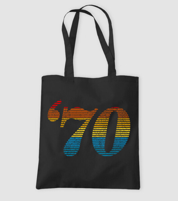 Retro Birthday 1970 model negru pe tricou