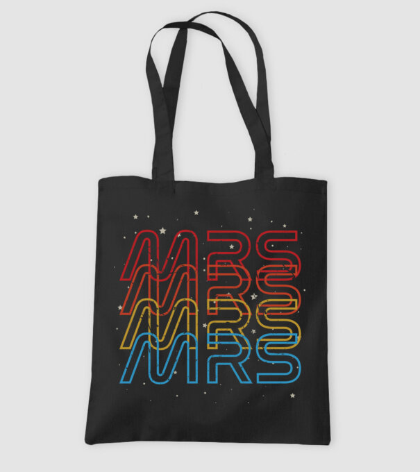 Retro vintage nasa couple mrs model negru pe tricou